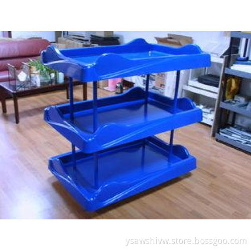 3 Layers Double Side Hypermarket Display Rack For Beverage